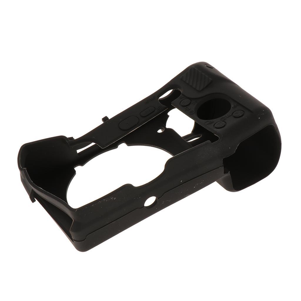 Silicone Camera Case Full Body Protective Cover for Sony A6300 Black