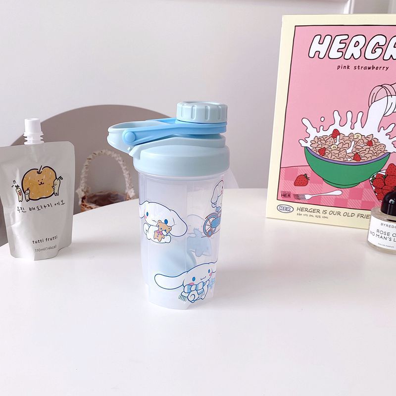 Bình nước 500ml hình thú hoạt hình dễ thương