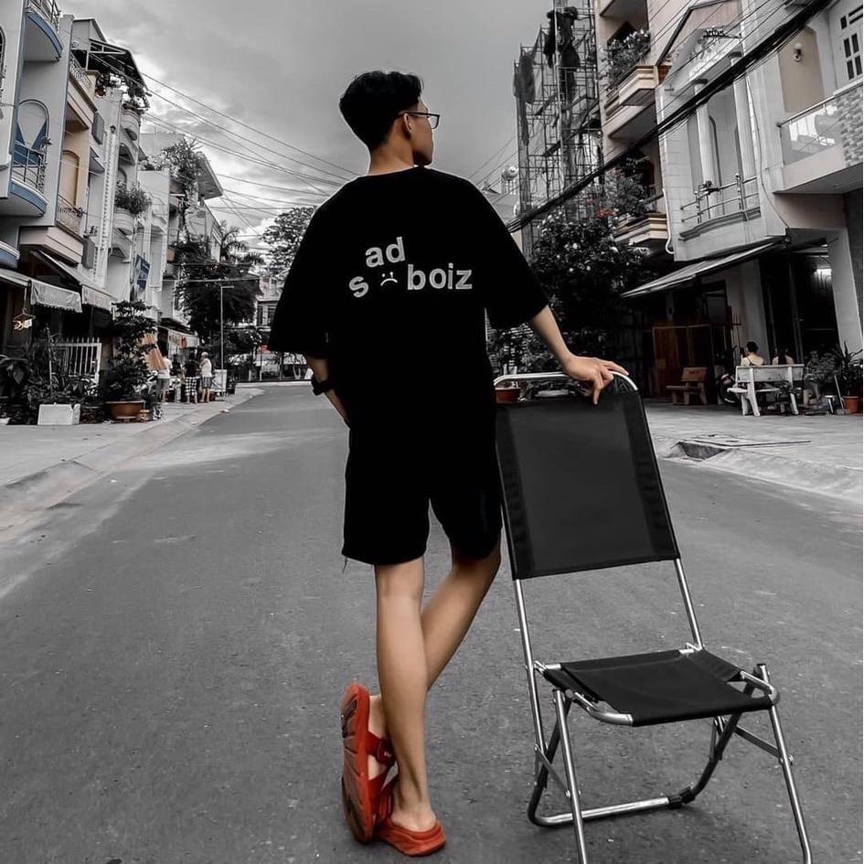 Áo Thun Local Brand SadBoiz Nam Nữ Tay Lỡ Oversize Unisex Full Mạc