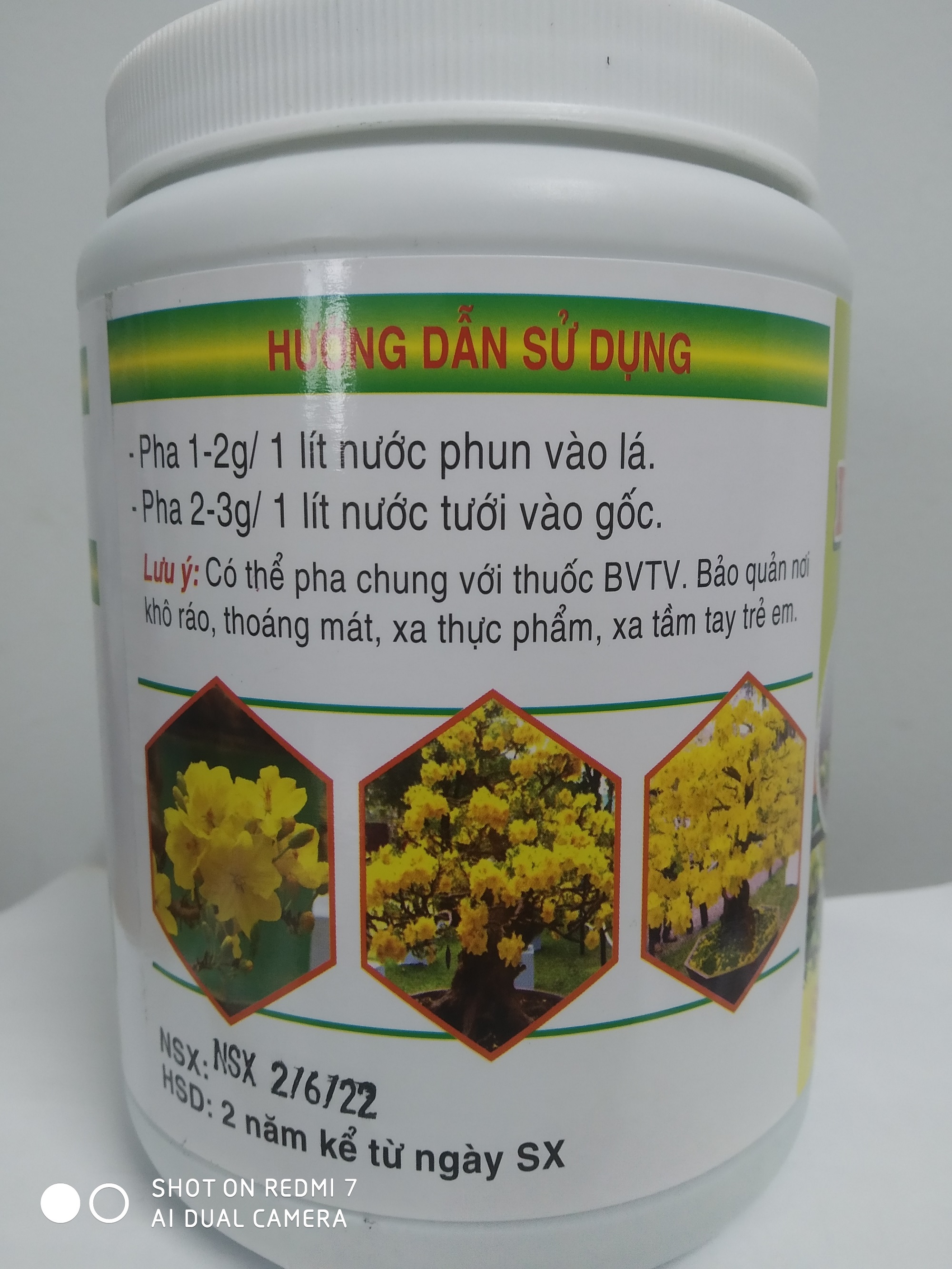 Phân bón vi lượng siêu tạo nụ, kích ra hoa mai vàng - chai 500 gram