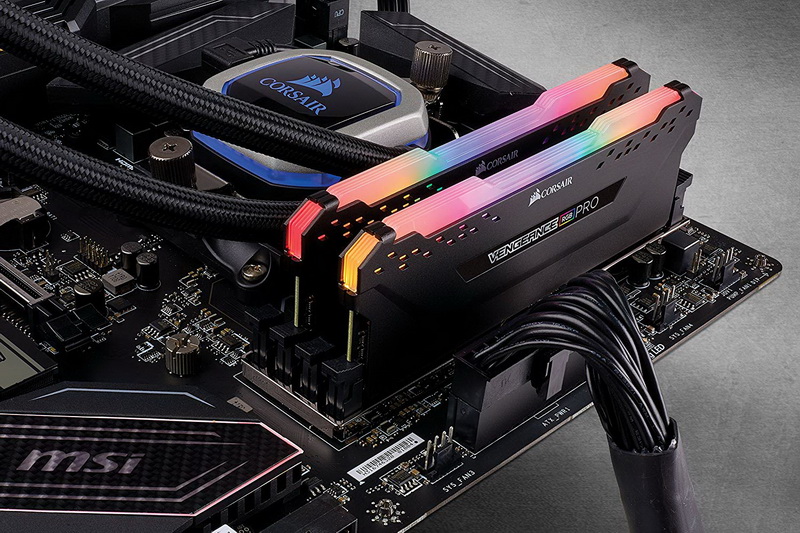 Bộ nhớ RAM máy tính CORSAIR Vengeance RGB Pro CMW32GX4M2E3200C16 (2x16GB) DDR4 32GB 3200MHz - Hàng Chính Hãng