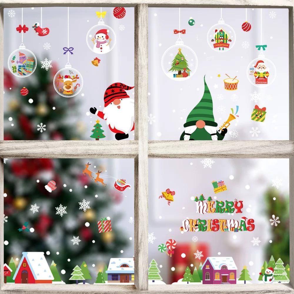 Sticker Decal Trang Trí Giáng Sinh Dán Cửa Kính - Decal Trang Trí Noel Dán Cửa Kính