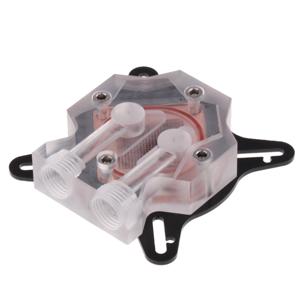 Universal GPU Water Cooling Block PC Copper High Performance Liquid #1