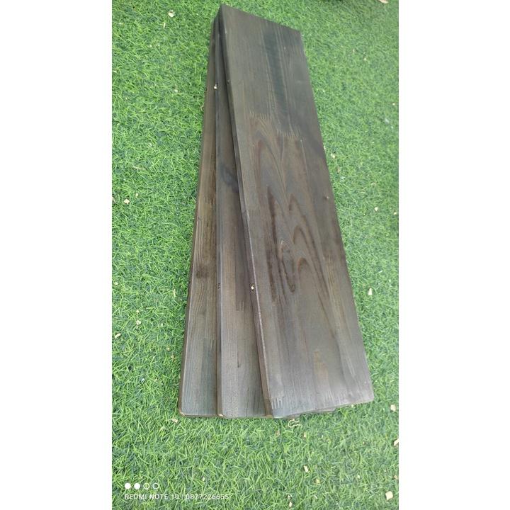 Tổng Kệ gỗ treo tường thanh thẳng Sâu 9cm và 12cm HPKTT 22 - 1 thanh kệ gỗ decor thanh thẳng gỗ thông