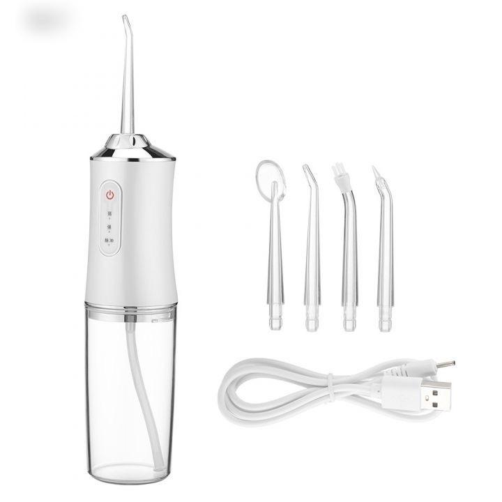 MÁY TÂM NƯỚC Oral Irrigator 4 Đầu Xit Cằm Tay Vệ Sinh Răng Miệng