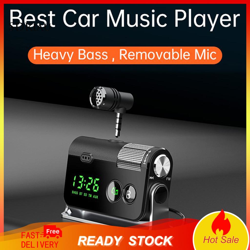 *QXDZ* BC73 12V/24V Noise Reduction Car QC 3.0 PD18W Fast Charging Bluetooth 5.0 FM Transmitter