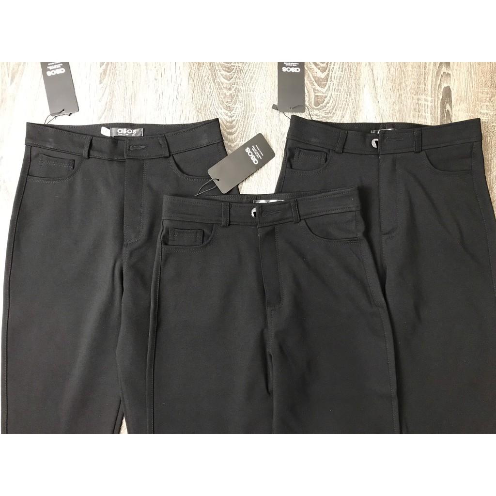 Combo 2 quần tregging OSOS Quần nữ CHẤT UMI cạp cao khóa đồng siêu co dãn không bai, không xù