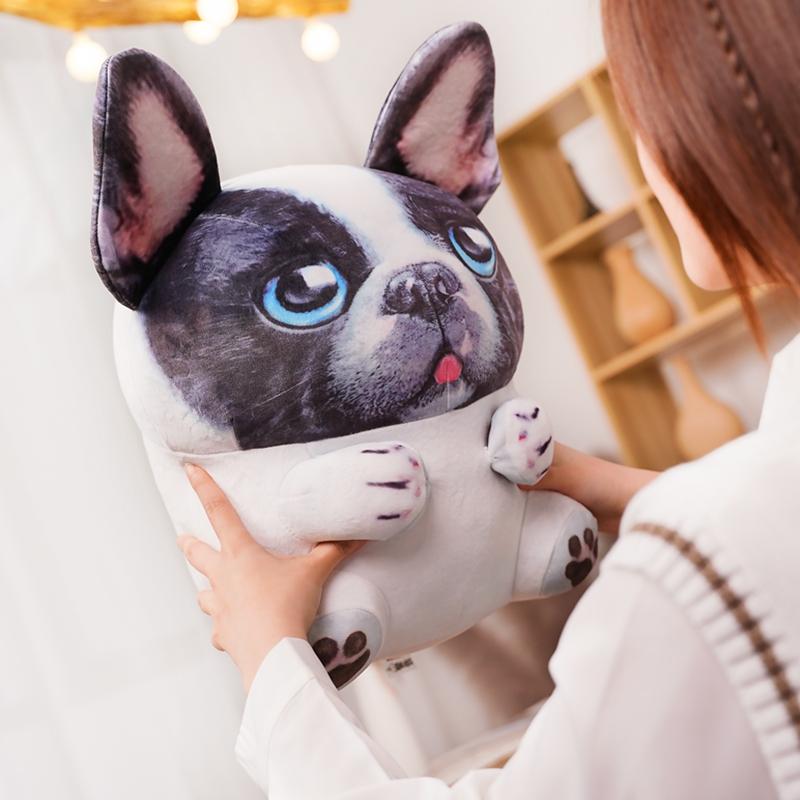 Dễ Thương Pháp Bulldog Sang Trọng Đồ Chơi Thú Nhồi Bông Sang Trọng Chó Búp Bê Gối Đệm Mềm Mại Trẻ Em Bé Gái Quà Tặng
