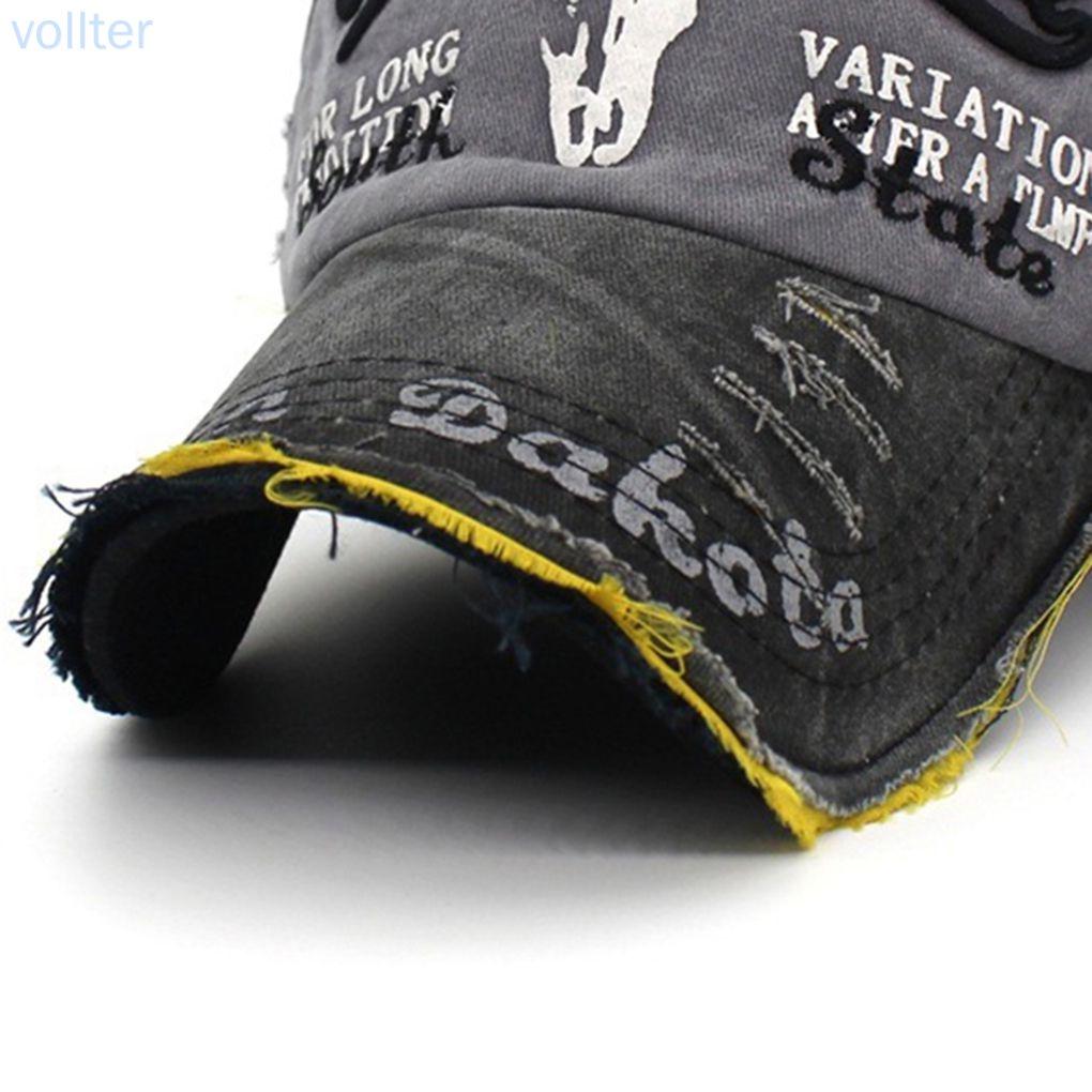 Women Denim Men Unisex Baseball Volleyball Vintage Sports Dance Hat Cap Visor -VOLLTER