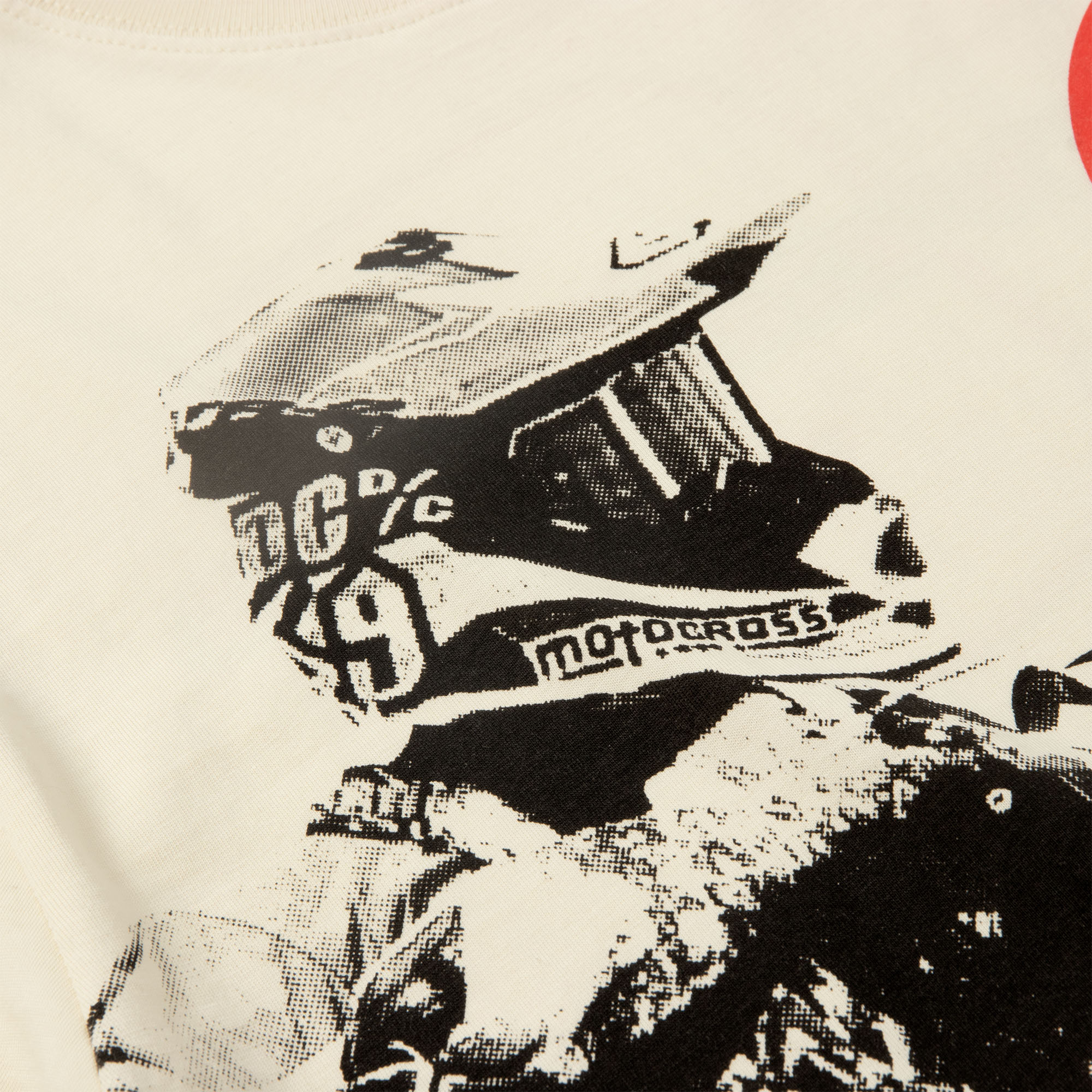 Áo Thun DirtyCoins Motocross Print T-shirt - Cream