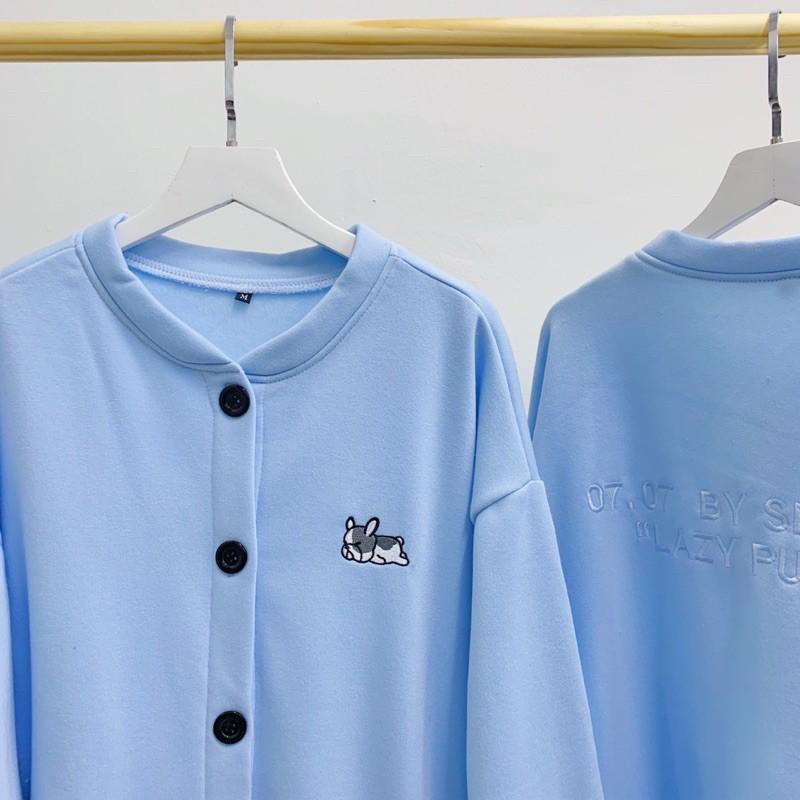 Áo khoác Bomber Puppy  thêu hình cún mặt xệ con siêu đáng yêu, đủ màu sắc, phong cách năng động cho các bạn trẻ