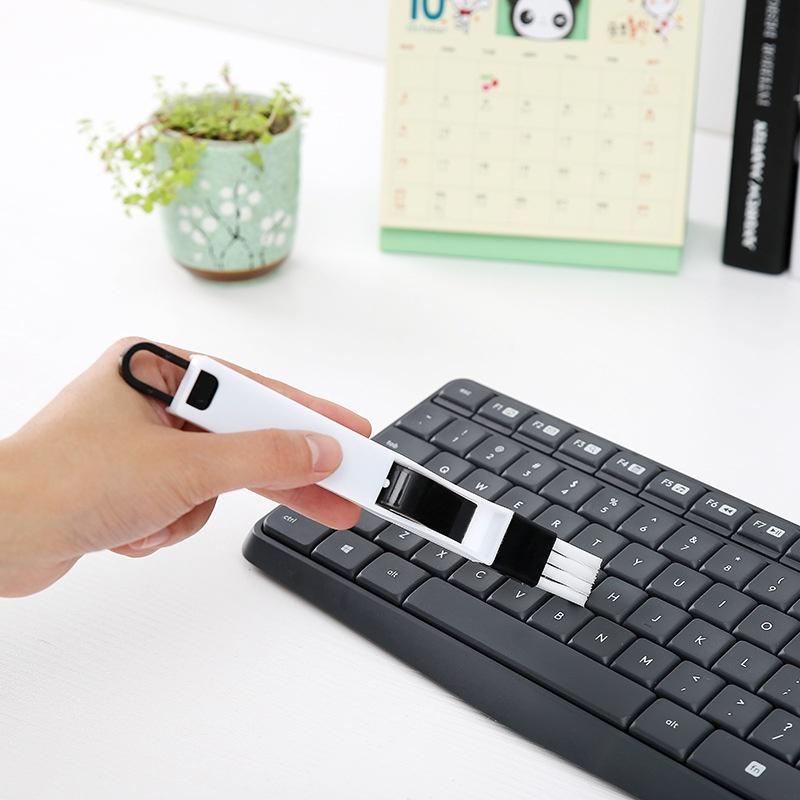 Bàn chải khe rãnh nhỏ cửa sổ hai mảnh làm sạch bàn phím nơi có khe hở nhỏ babo