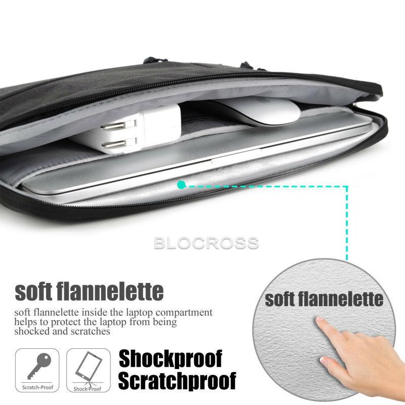 Chống Sốc Túi Đựng Laptop Cho Macbook M1 Chip Air Pro Retina 11 12 13 15 16 Inch Máy Tính Vải Túi bao Da Dành Cho Không Khí Pro 13.3
