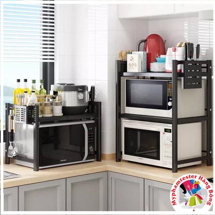 Kệ lò vi sóng THÉP ĐEN chắc chắn 1 tầng, 2 tầng