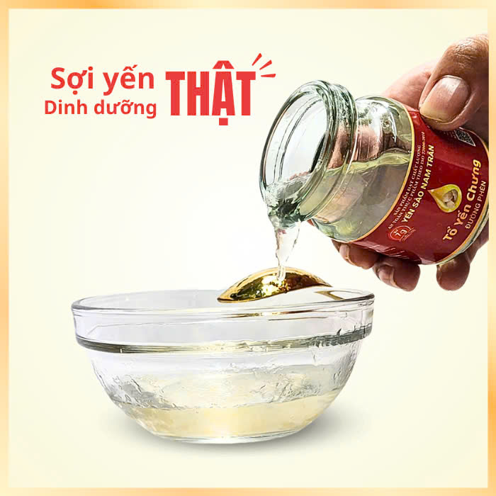[Combo 2 Hộp] Yến Chưng Đường Phèn NAM TRÂN 7 gram Tổ Yến Tươi, Bồi bổ sức khoẻ. Hộp ( 6 lọ x 70 ml)