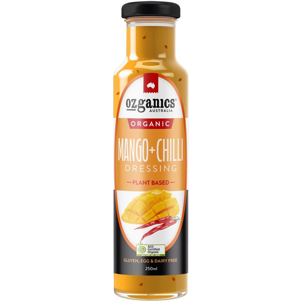 Sốt salad hữu cơ xoài ớt Ozganics - ORGANIC Mango &amp; Chilli Dressing Chai 250ml