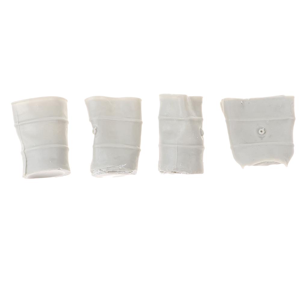 Bộ/4 1/35 Nhựa Đúc Không Bộ Dầu Trống Quân Cảnh Phần Phụ Kiện