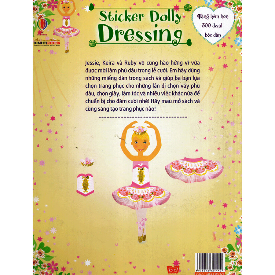 Sách Dán Hình Sáng Tạo Trang Phục Búp Bê - Phù Dâu Xinh Đẹp