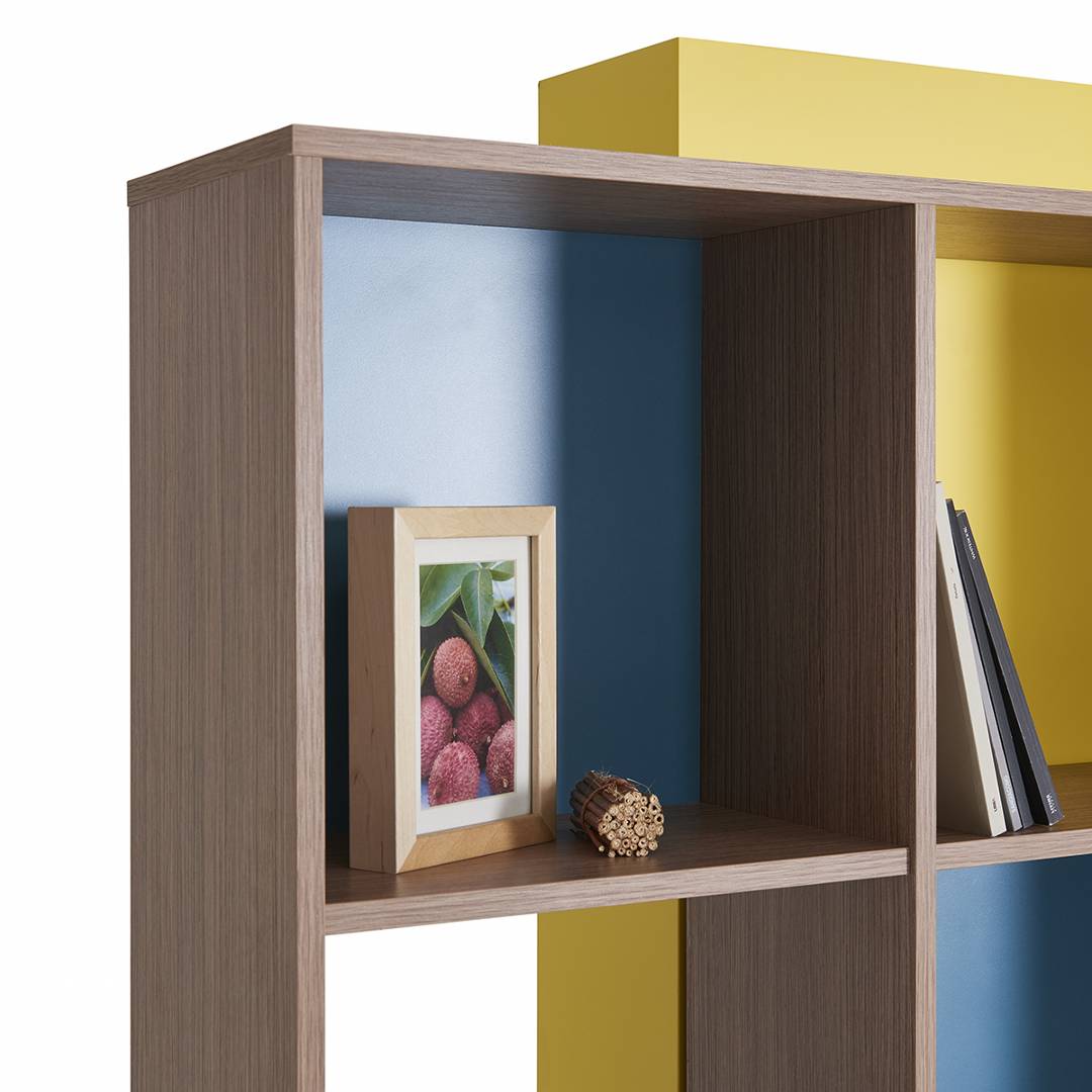 Kệ sách gỗ hiện đại SMLIFE Barnes | Gỗ MDF dày 17mm chống ẩm | D120xR28xC160cm