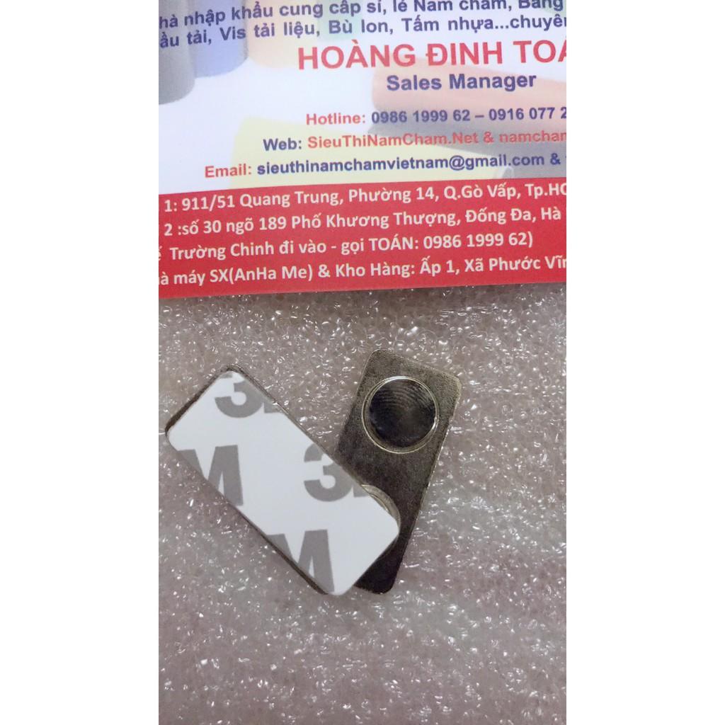 Thẻ tên nam châm KT 30X13MM