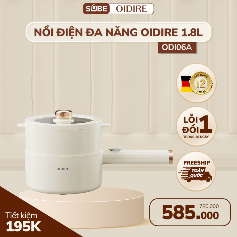 Nồi điện đa năng OIDIRE 1.8L ODI06A (700W) - Hàng chính hãng
