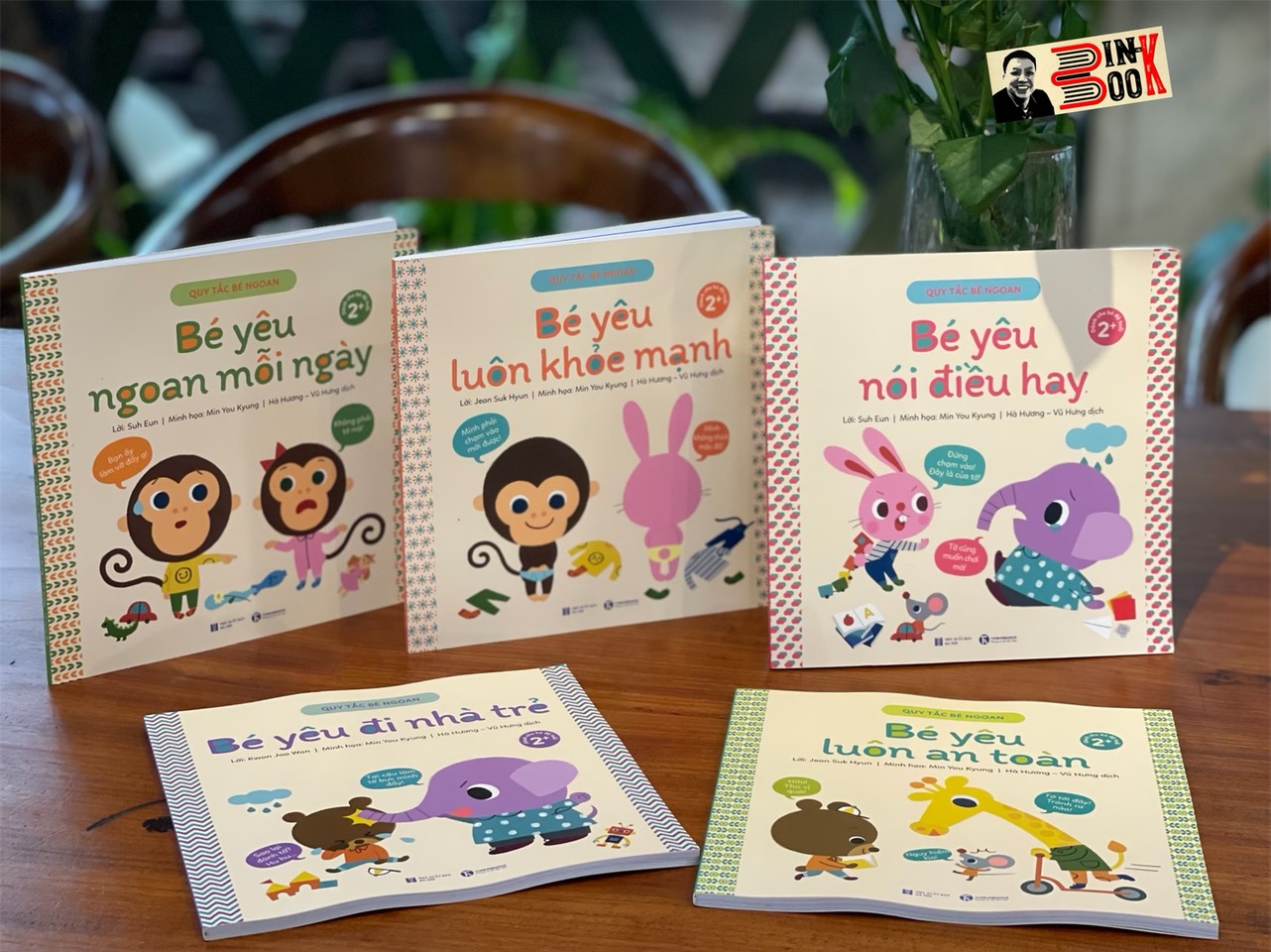 QUY TẮC BÉ NGOAN – BÉ YÊU ĐI NHÀ TRẺ - BÉ YÊU LUÔN AN TOÀN – BÉ YÊU NÓI ĐIỀU HAY – BÉ YÊU NGOAN MỖI NGÀY- BÉ YÊU NÓI ĐIỀU HAY- Kwon Joo Won – Hà Hương & Vũ Hưng dịch - Thái Hà - NXB Hà Nội