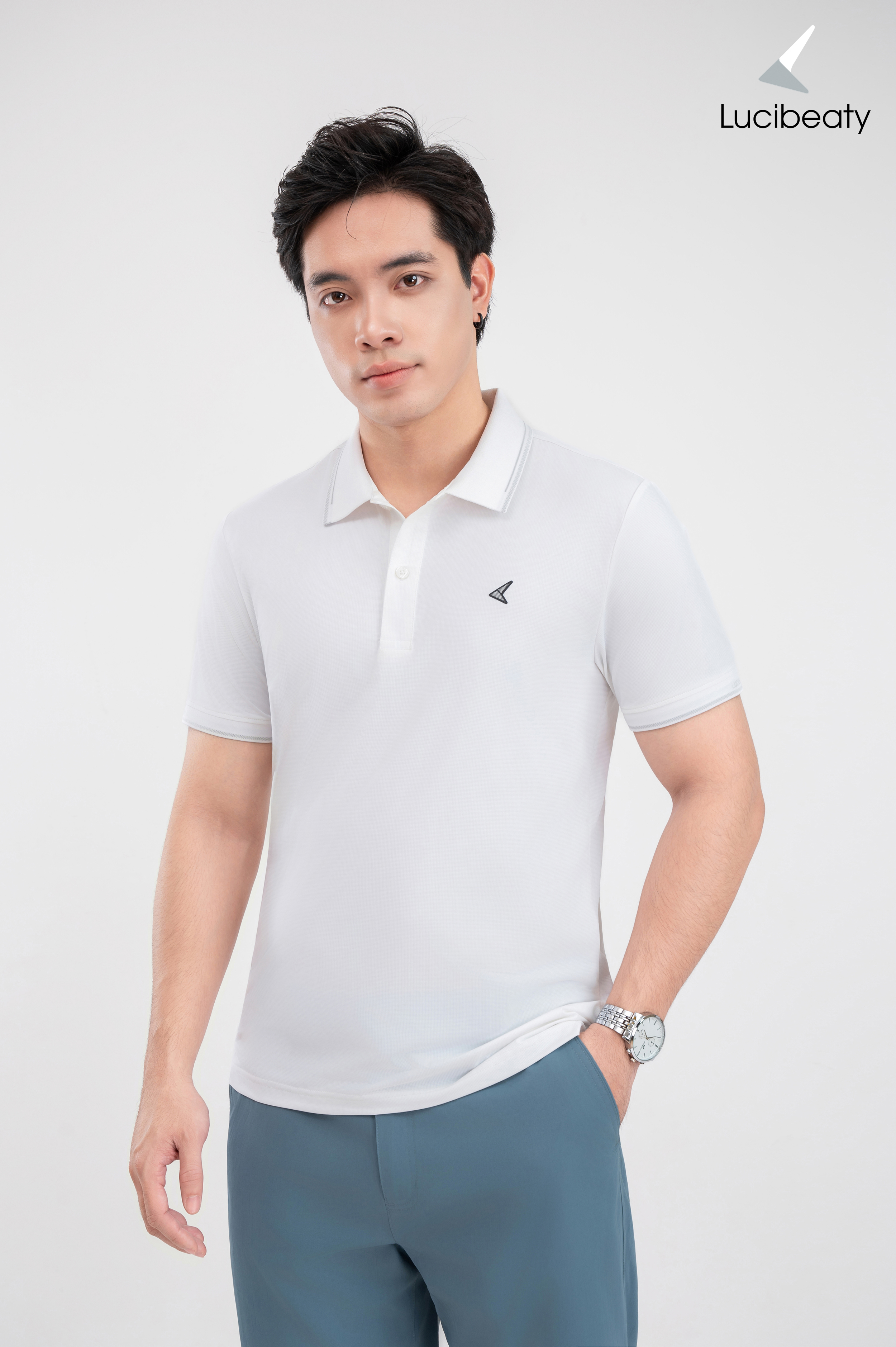 Áo polo nam cao cấp vải Coolmax nhẹ, co giãn tốt, thoáng mát POLO-027