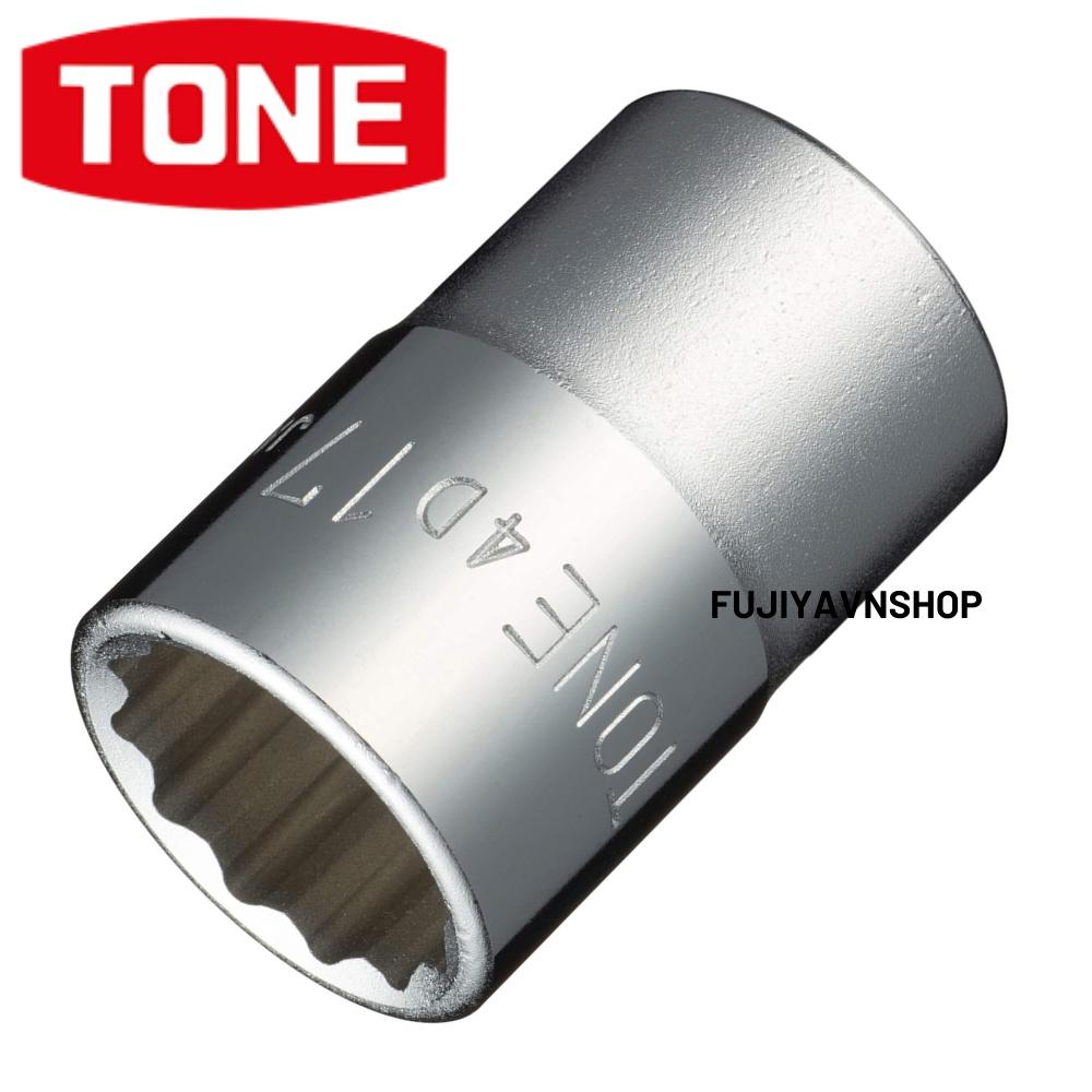 Đầu tuýp 12 cạnh ngắn Tone HP4D-17 ra đầu lục giác 17mm