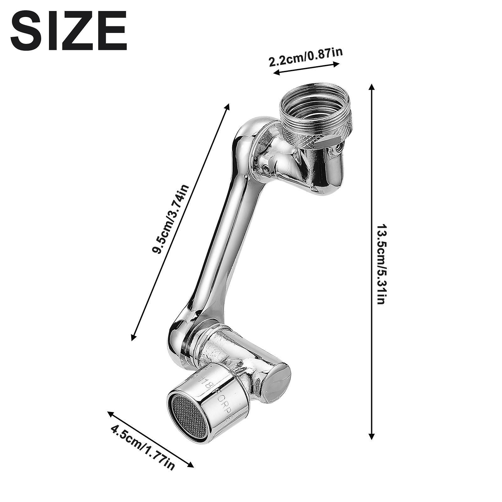 Vòi lọc chống tia nước, Bộ mở rộng vòi xoay 1080, Máy sục khí phun xoay cho bồn rửa nhà bếp, chức năng kép