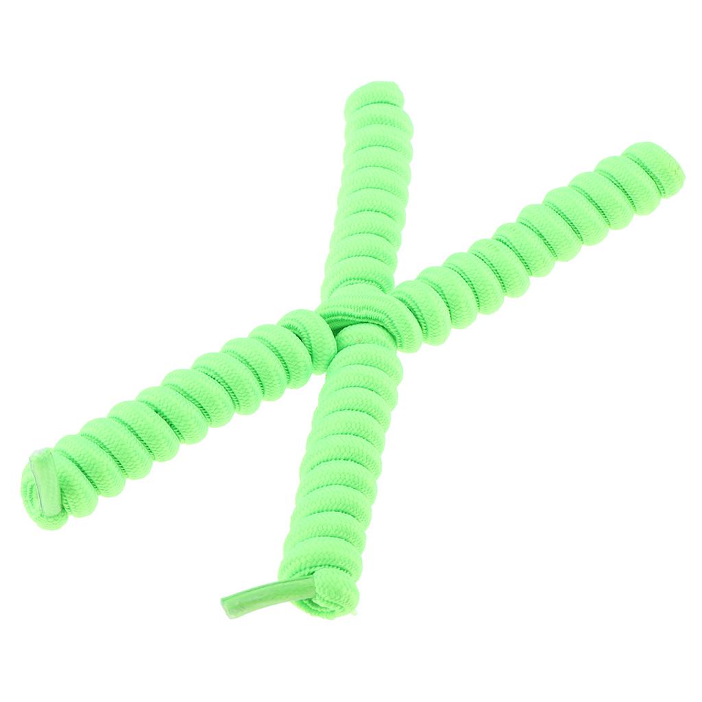 4 Pack Elastic No Tie Shoe Laces Curly Shoelaces For Adult & Kids Trainers