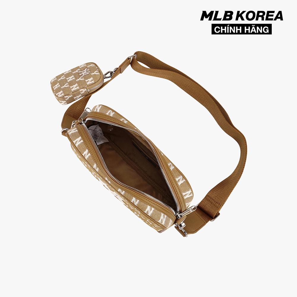 MLB - Túi đeo chéo chữ nhật Jacquard  Monogram 3ACRM041N-50BGS