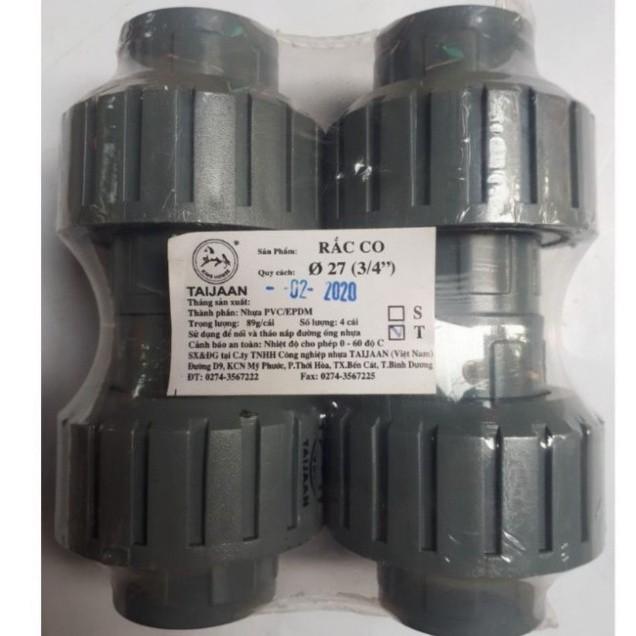Rắc co ống nhựa PVC