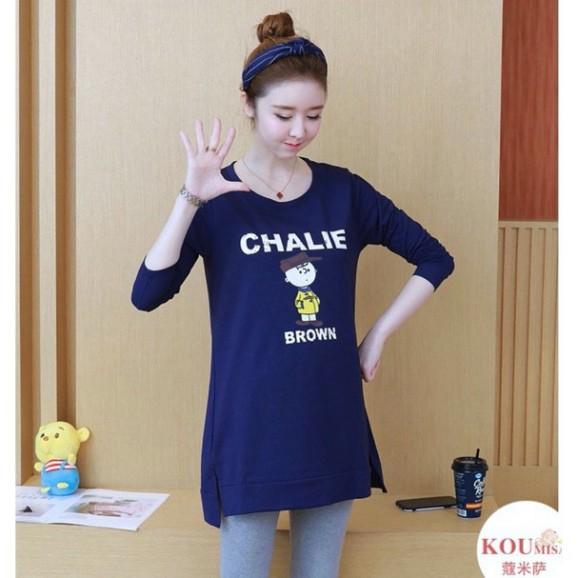 Bộ đồ bầu màu xanh dễ thương  mã BD 208