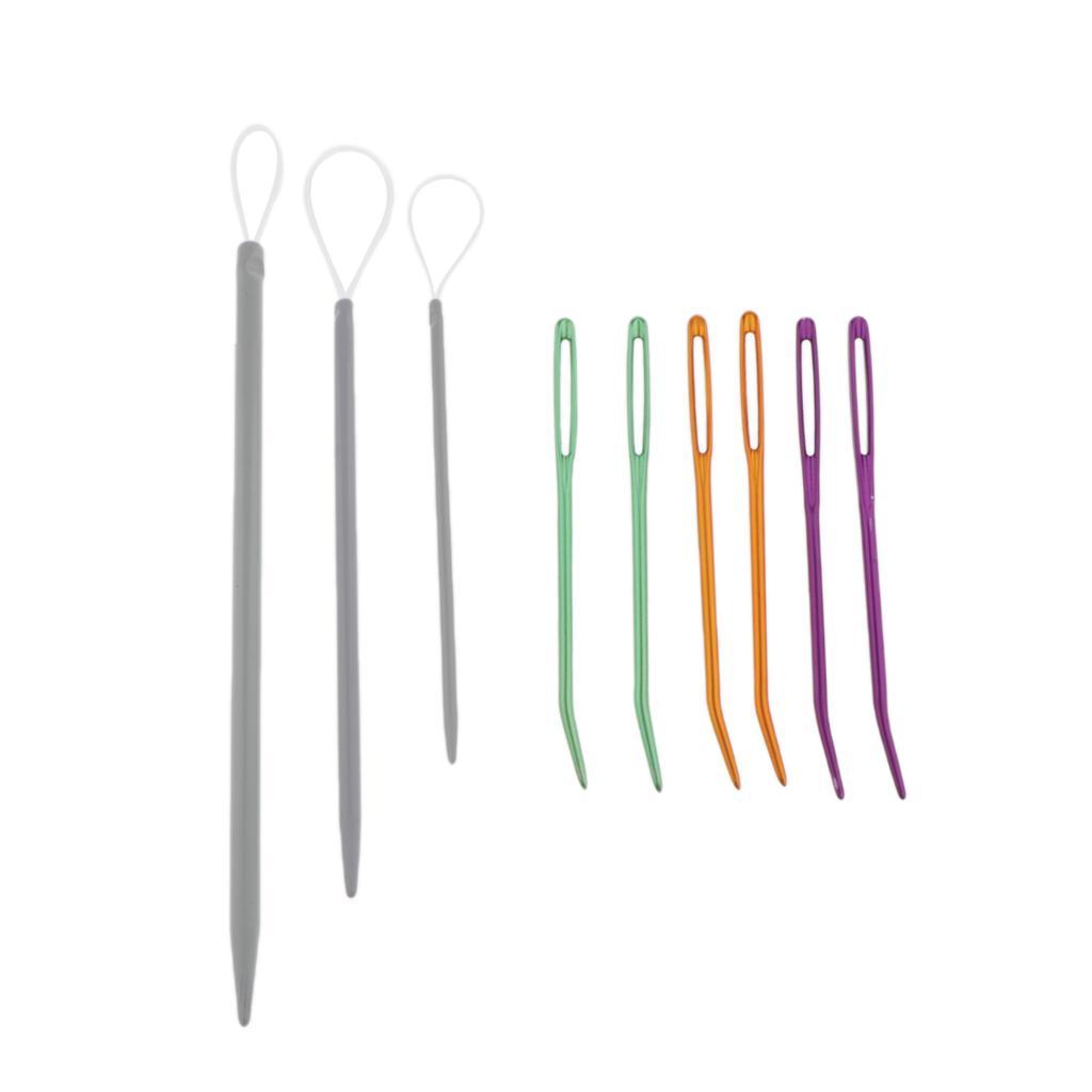 2Set Hand Sewing Knitting Darning Threading Supply & Threader