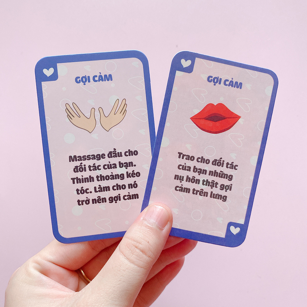 [Che Tên] Bộ Bài Cặp Đôi Cumin Dạo Đầu Cho Cặp Đôi Hẹn Hò 51 Lá Bài Drinking Game Quyến Rũ Cho Tình Yêu Cháy Bỏng