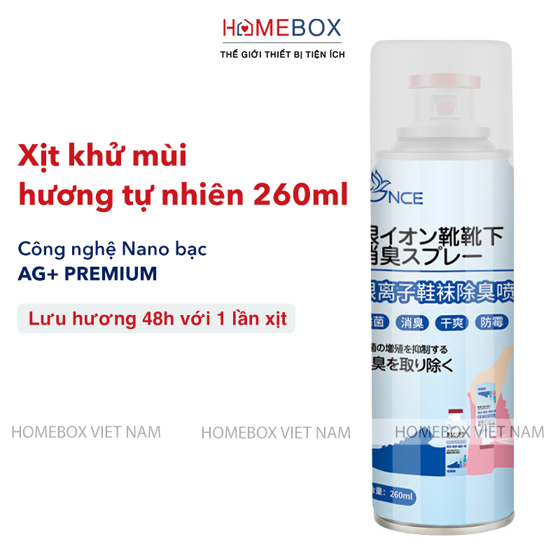 Chai xịt khử mùi giày dép Nano Bạc JYoohome, Bình xịt khử mùi hôi giày, hôi chân, mùi tất giúp loại bỏ vi khuẩn, ngăn mồ hôi - Hàng Chính Hãng