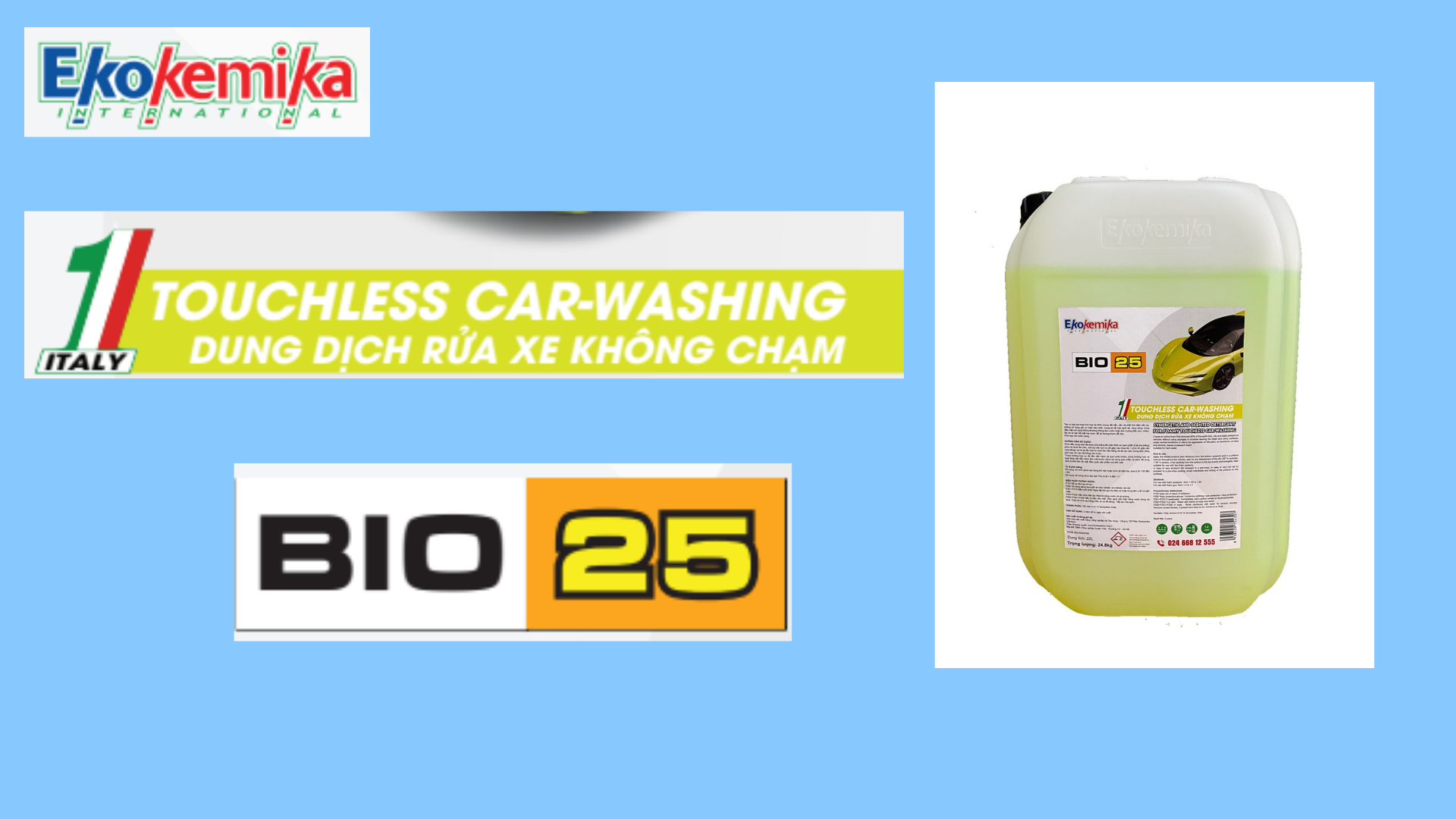 NƯỚC RỬA XE KHÔNG CHẠM EKOKEMIKA BIO 25-22L