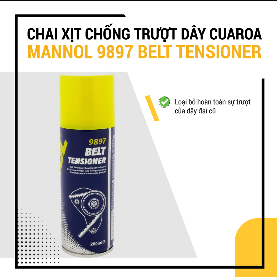 Chai xịt chống trượt dây cuaroa Mannol 9897 Belt Tensioner (200ml)