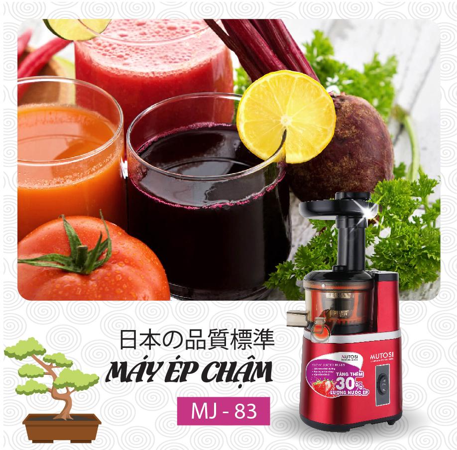 Máy Ép Chậm Mutosi MJ-83 - Hàng chính hãng