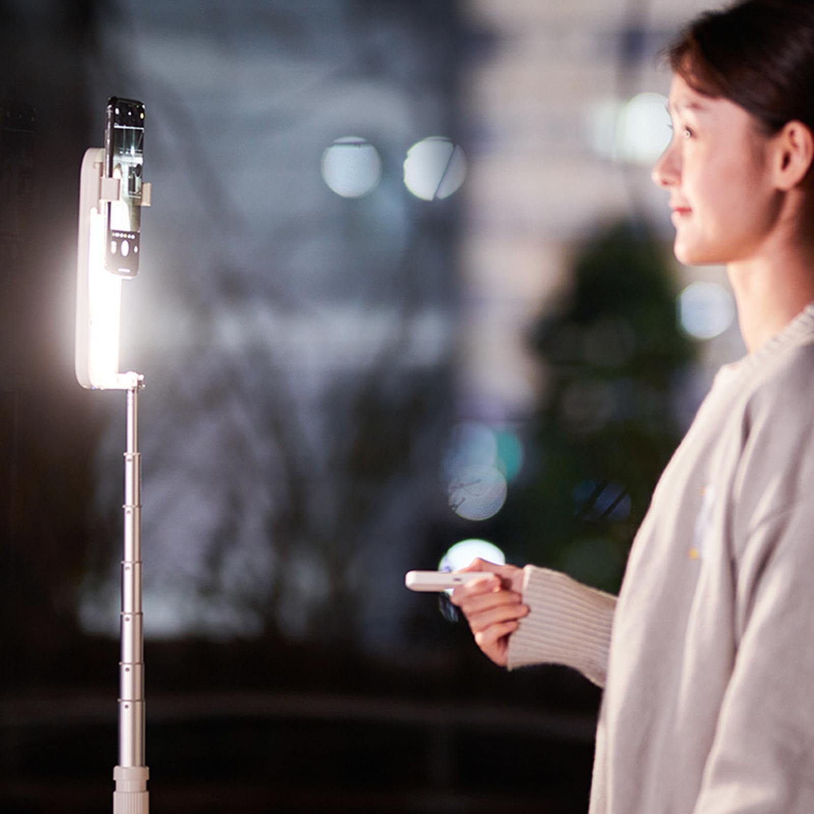 Foldable Light Phone Stand Holder Recording