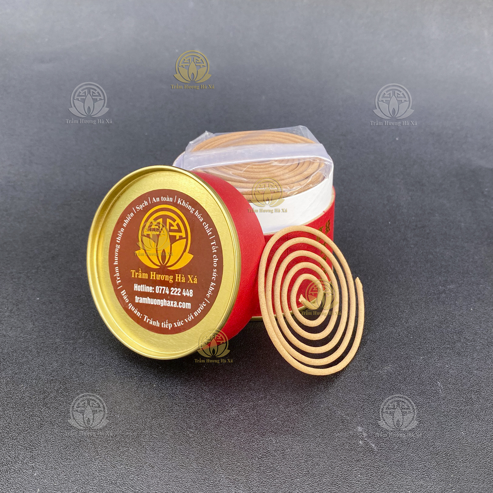 Nhang khoanh trầm hương xông nhà 100g đồ thờ cúng phong thủy thu hút tài lộc thanh lọc không khí, an toàn cho sức khỏe Trầm Hương Hà Xá