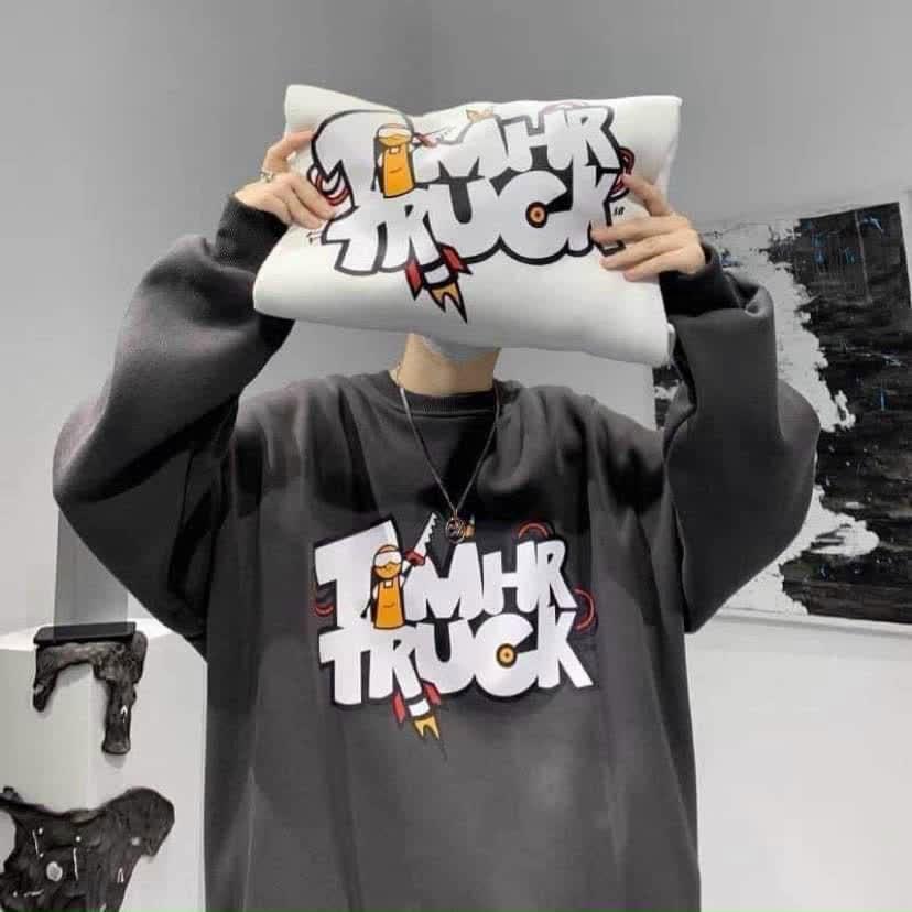 Áo Sweater nỉ bông TMHR TRUCK thời trang unisex nam nữ (Ảnh thật/có sẵn)