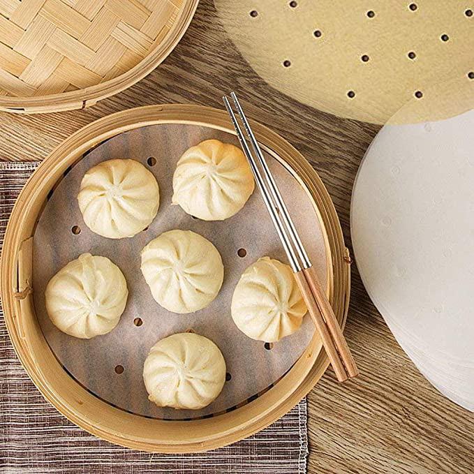 Giấy nến đục lỗ lót nồi chiên không dầu - Tienich247, giấy thấm dầu ăn tiện dụng