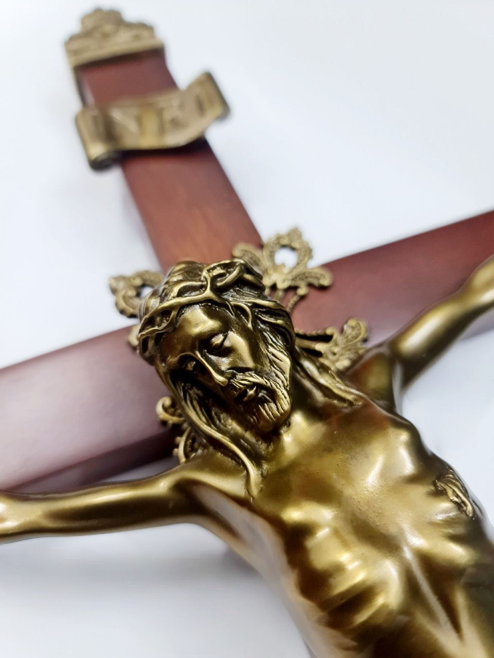 Chúa chịu chết Thánh Giá gỗ treo cao 60cm - Sản phẩm Công Giáo Tâm Đức - tượng đồng