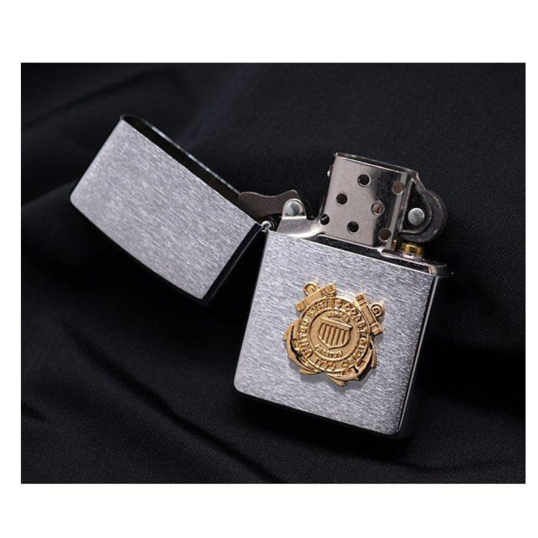 Bật Lửa Zippo US Coast Guard Emblem Brushed Chrome 280CG