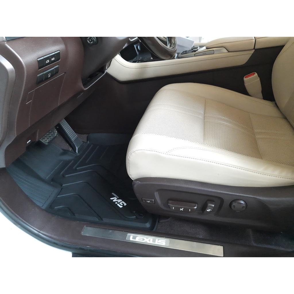 Thảm lót sàn xe ô tô Lexus RX 2015- đến nay Nhãn hiệu Macsim 3W chất liệu nhựa TPE đúc khuôn cao cấp - màu đen