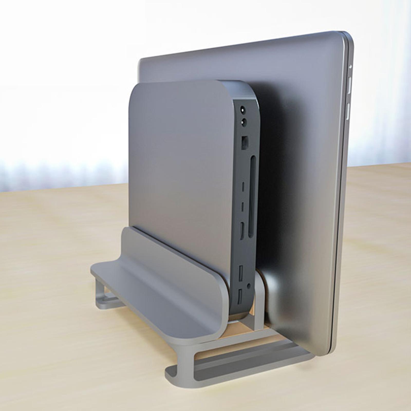 Adjustable Bracket Accessories,2 Slots Modern Compact Holder Organizer, Vertical Laptop Stand PC Cooling Base Notebook Holder for Home Desks Office