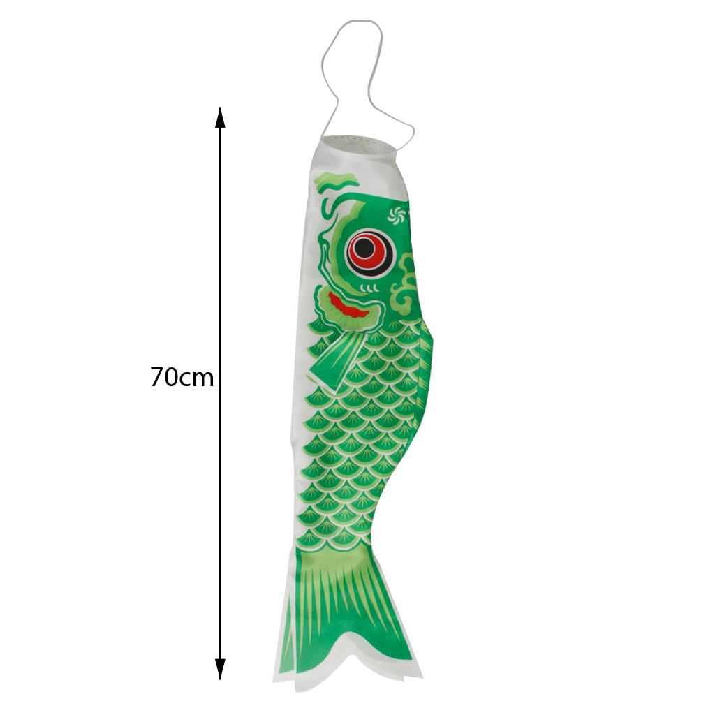 4-Piece 40cm Japanese Windsock Carp Flag Koi Nobori Sailfish Wind Streamer