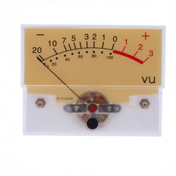 Clear Plastic Shell Audio Amp Panel VU Volume Unit Level Meter Indicator