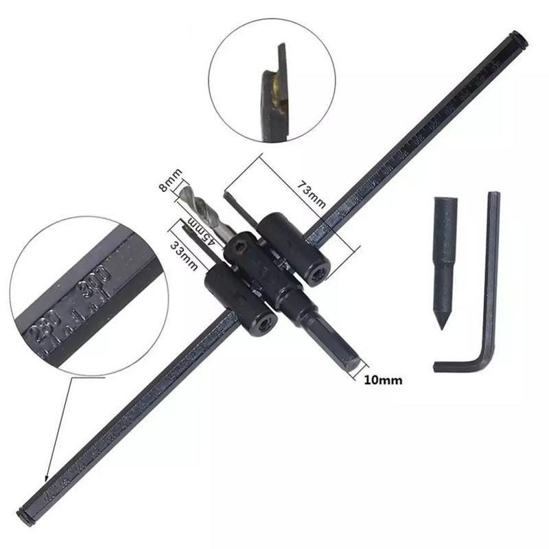 Mũi khoan khoét gỗ thạch cao lỗ tròn 30-200mm điều chỉnh linh hoạt thông minh